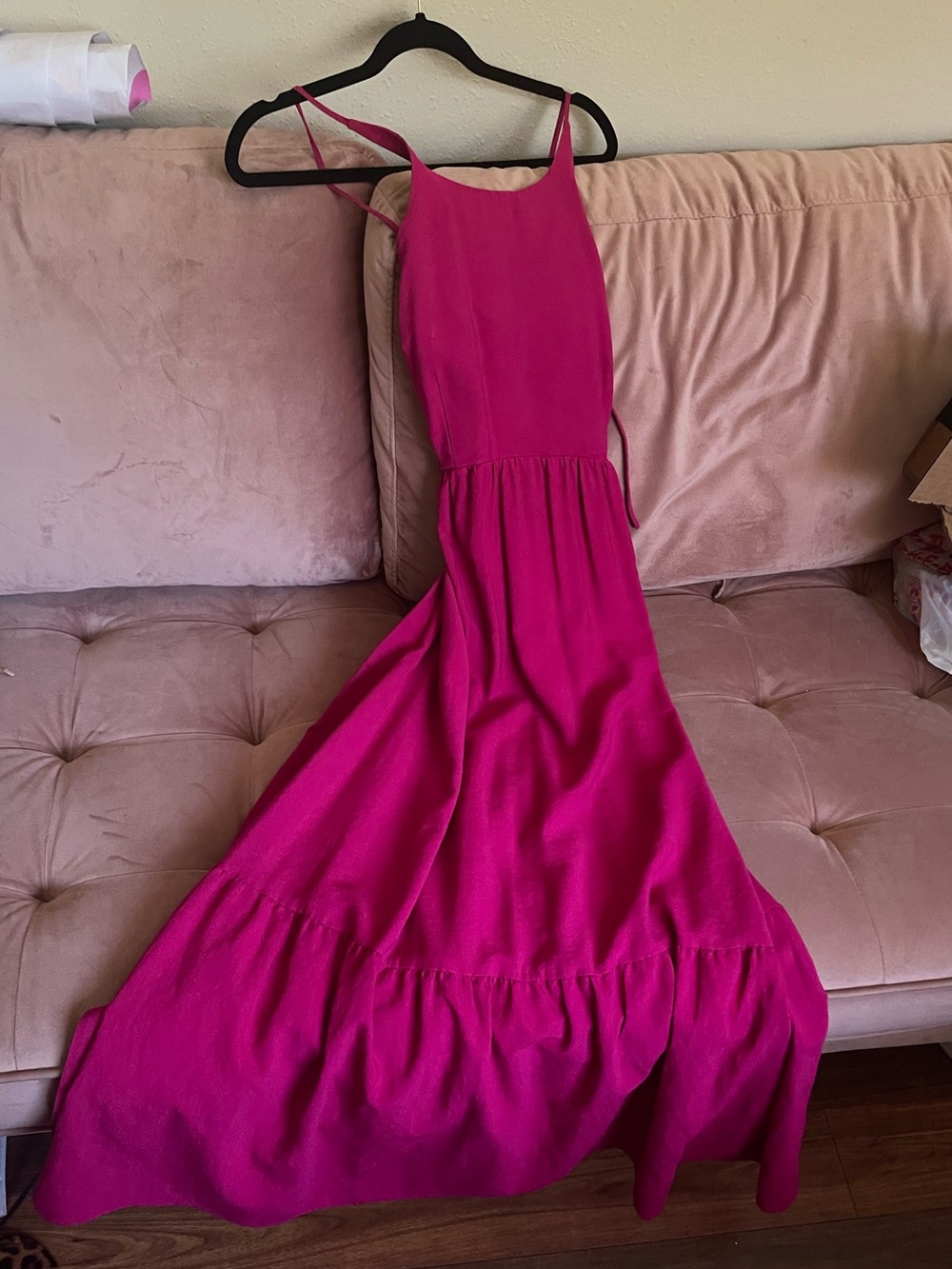 a new day Hot Pink Spaghetti-Strap Maxi Dress